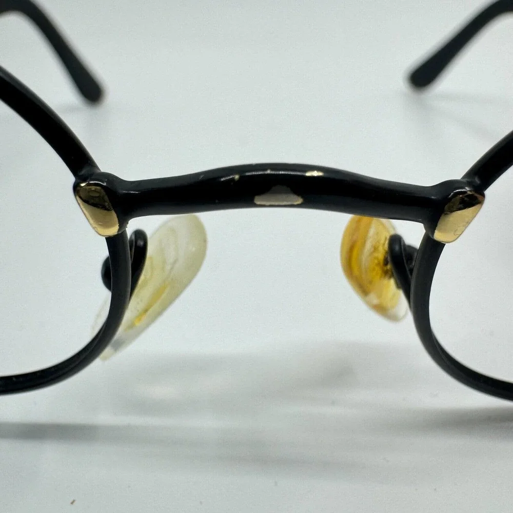 HALSTON Col.90 Eyeglasses Frame Full‎ Rim 52-20-138 Black Polished H9965